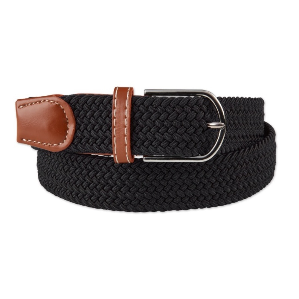 Smartpak Black Braided Stretch Belt Large